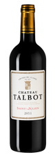 Вино Chateau Talbot, (108217), красное сухое, 2011 г., 0.75 л, Шато Тальбо цена 13490 рублей