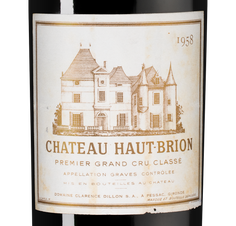 Вино Chateau Haut-Brion, (108337), красное сухое, 1958, 0.75 л, Шато О-Брион Руж цена 549990 рублей