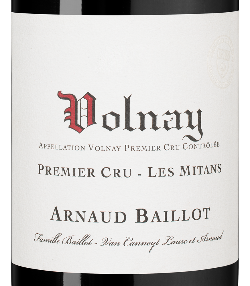 Вино Volnay Premier Cru Les Mitans, Arnaud Baillot, 2023, (156768), Франция, Бургундия, красное, сухое, 0.75 л, Вольне Премье Крю Ле Митан, цена 32490 рублей