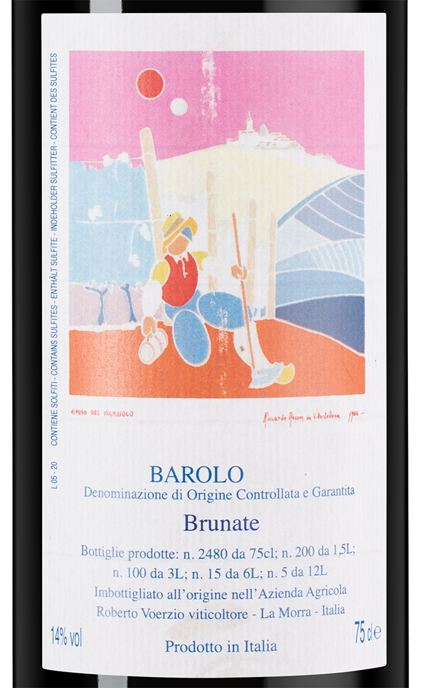 Вино Barolo Brunate, Roberto Voerzio, 2020, (151469), Италия, Пьемонт, красное, сухое, 0.75 л, Бароло Брунате, цена 107490 рублей