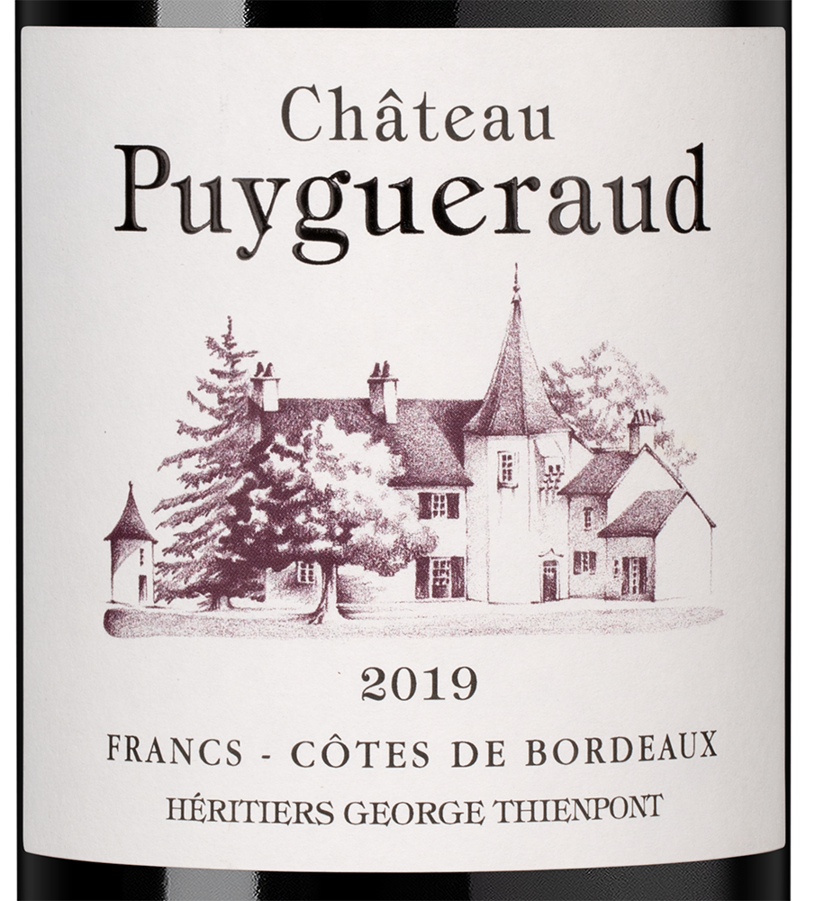 Вино Chateau Puygueraud, 2019, (154162), Франция, Бордо, красное, сухое, 0.75 л, Шато Пюигеро, цена 5990 рублей