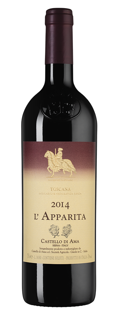 Вино L`Apparita, Castello di Ama, 2014, (139180), Италия, Тоскана, красное, сухое, 0.75 л, Л`Аппарита, цена 82490 рублей