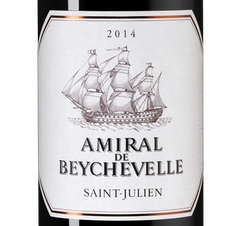 Вино Amiral de Beychevelle (Saint-Julien), (111465), красное сухое, 2014 г., 0.75 л, Амираль де Бешвель цена 11990 рублей
