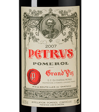 Вино Petrus, (113108), красное сухое, 2007 г., 0.75 л, Петрюс цена 1114990 рублей