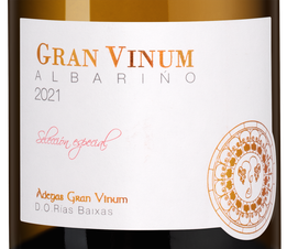 Вино Albarino Gran Vinum, (135990), белое сухое, 2021 г., 0.75 л, Альбариньо Гран Винум цена 5290 рублей