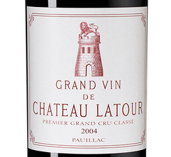 Вино Chateau Latour, (136034), красное сухое, 2004 г., 0.75 л, Шато Латур цена 161490 рублей