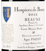 Вино Domaine Agnes Paquet Beaune Premier Cru Hospices de Beaune Cuvee Maurice Drouhin