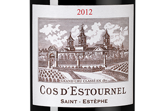 Вино Chateau Cos d'Estournel Rouge (Saint-Estephe), (150348), красное сухое, 2012, 0.75 л, Шато Кос д'Эстурнель Руж цена 52490 рублей