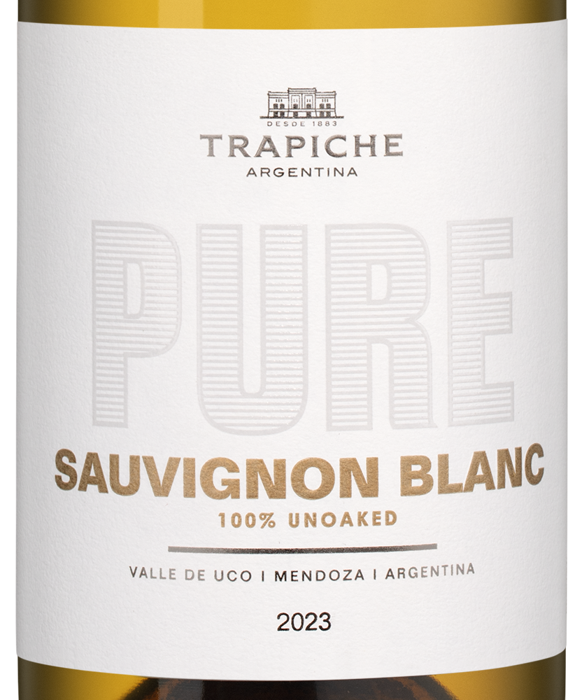 Вино Pure Sauvignon Blanc, Trapiche, 2023, (154032), Аргентина, Мендоса, белое, сухое, 0.75 л, Пью Совиньон Блан, цена 2190 рублей