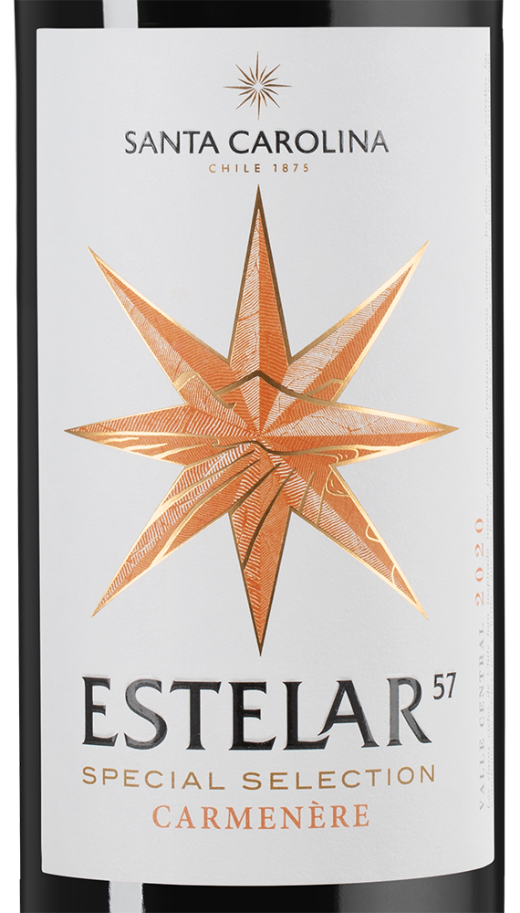 Вино Estelar Carmenere, Santa Carolina, 2022, (146479), Чили, Центральная Долина, красное, сухое, 0.75 л, Эстелар Карменер, цена 1390 рублей
