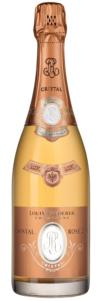 Шампанское Louis Roederer Cristal Rose, 2014, (156670), Франция, Шампань, розовое, брют, 0.75 л, Кристаль Розе Брют, цена 149990 рублей