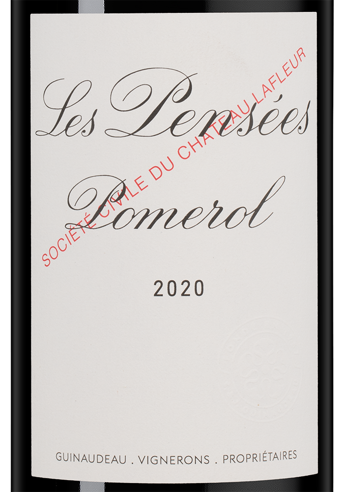 Вино Pensees de Lafleur (Pomerol), Chateau Lafleur, 2020, (132761), Франция, Бордо, красное, сухое, 0.75 л, Пансе де Лафлер, цена 42490 рублей