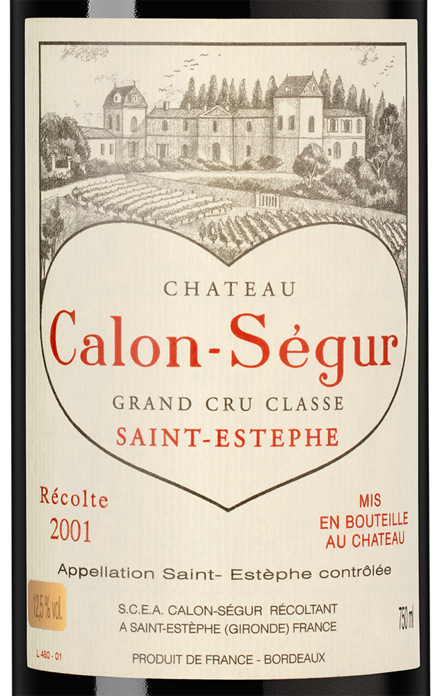 Вино Chateau Calon Segur (Saint-Estephe), 2001, (150328), Франция, Бордо, красное, сухое, 0.75 л, Шато Калон Сегюр, цена 57490 рублей