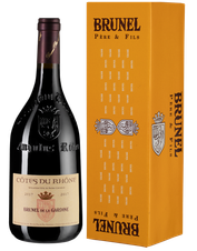 Вино Cotes du Rhone Brunel de la Gardine, (107651), gift box в подарочной упаковке, красное сухое, 2016 г., 0.75 л, Кот дю Рон Брюнель де ля Гардин цена 3790 рублей