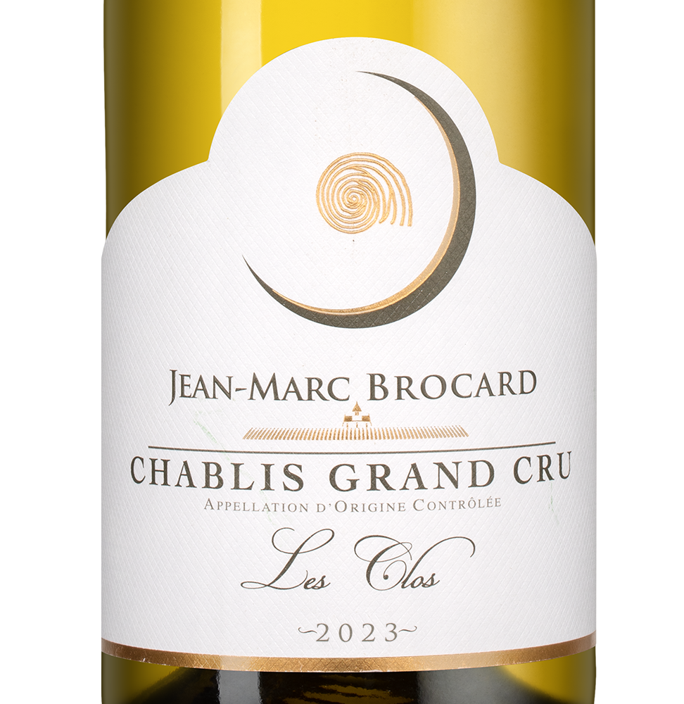 Вино Chablis Grand Cru Les Clos, Jean-Marc Brocard (Domaine Sainte-Claire), 2023, (153137), Франция, Бургундия, белое, сухое, 0.75 л, Шабли Гран Крю Ле Кло, цена 27490 рублей