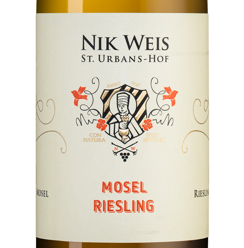 Вино Riesling, Nik Weis St. Urbans-Hof, 2022, (143934), Германия, Мозель, белое, полусухое, 0.75 л, Рислинг, цена 2993 рублей