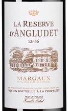 Вино La Reserve d'Angludet, (136974), красное сухое, 2016 г., 0.375 л, Ля Резерв д'Англюде цена 3690 рублей