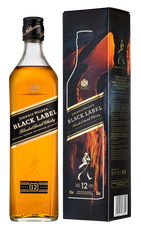 Виски Johnnie Walker Black Label  в подарочной упаковке, (127256), gift box в подарочной упаковке, Купажированный 12 лет, Соединенное Королевство, 0.7 л, Джонни Уокер Блэк Лейбл 12 Еарс Олд цена 4590 рублей