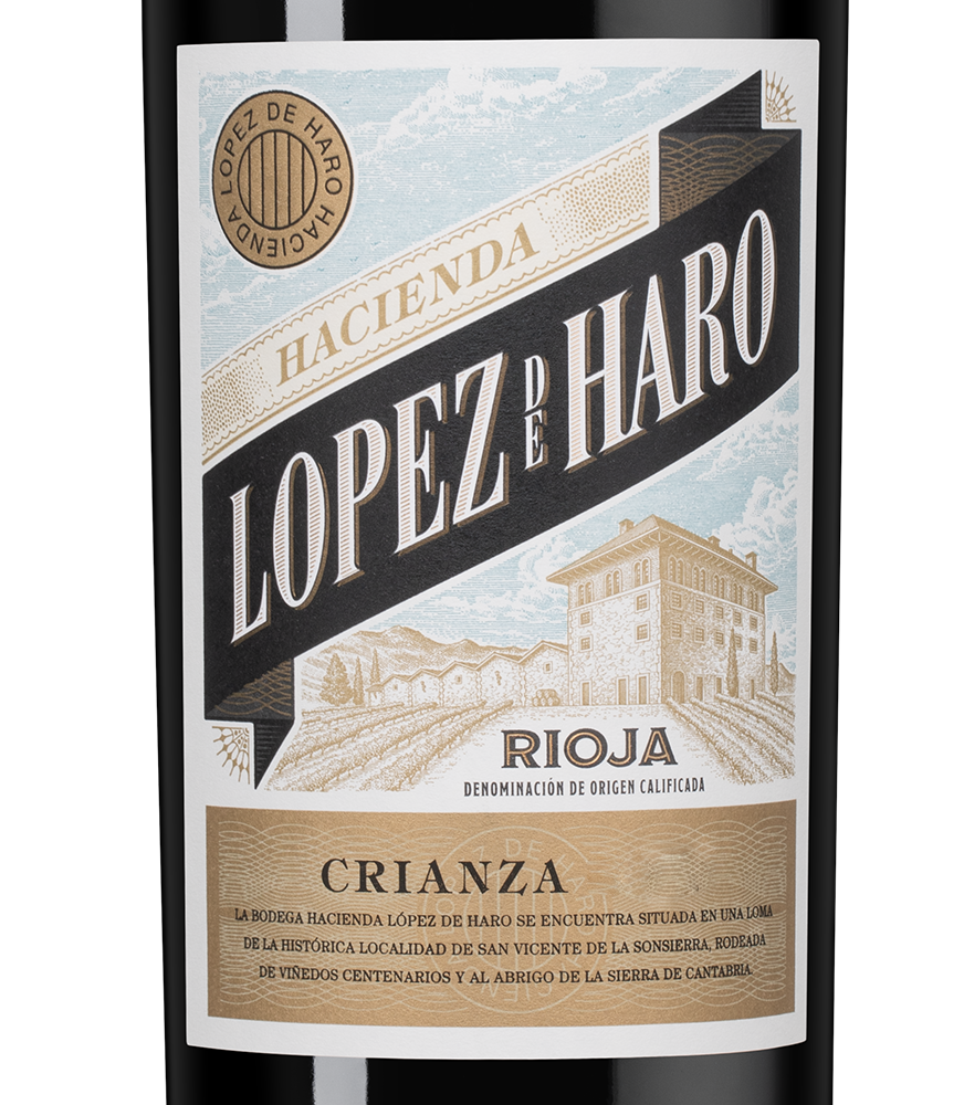 Вино Rioja Crianza, Hacienda Lopez de Haro, 2022, 1.5л, (159229), Испания, Риоха, красное, сухое, 1.5 л, Риоха Крианса, цена 5990 рублей