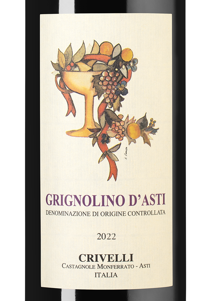 Вино Grignolino d’Asti, Agricola Crivelli, 2022, (145981), Италия, Пьемонт, красное, сухое, 0.75 л, Гриньолино д'Асти, цена 6690 рублей
