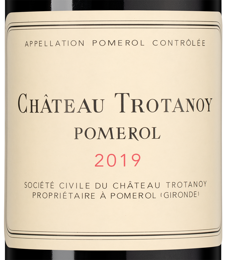 Вино Chateau Trotanoy (Pomerol), 2019, (126097), Франция, Бордо, красное, сухое, 0.75 л, Шато Тротануа, цена 79990 рублей