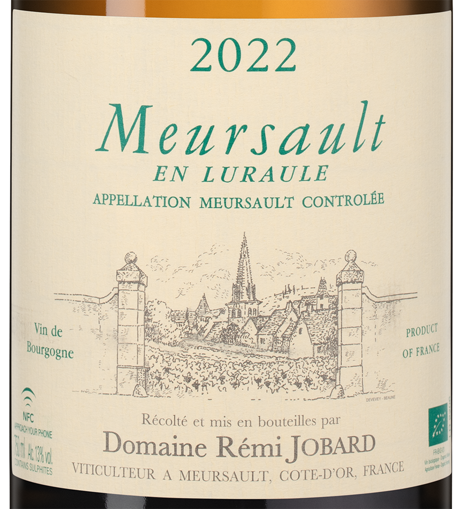 Вино Meursault En Luraule, Remi Jobard, 2022, (148749), Франция, Бургундия, белое, сухое, 0.75 л, Мерсо Ан Люроль, цена 32490 рублей