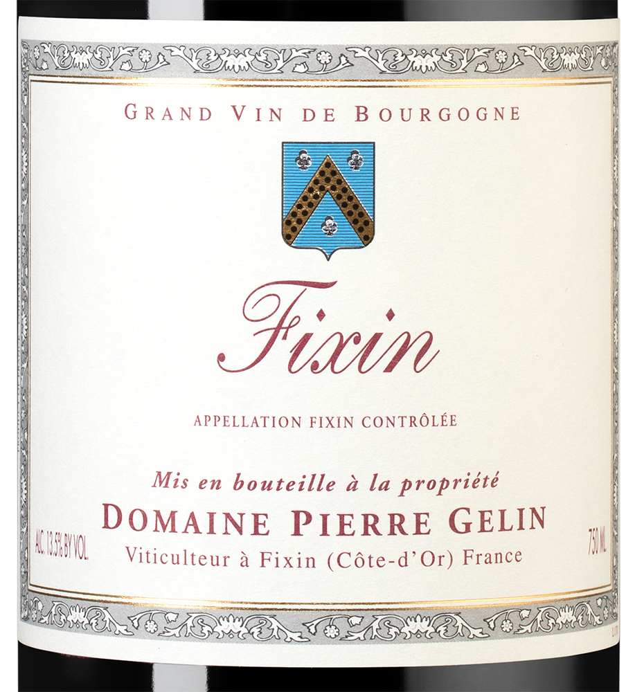 Вино Fixin, Domaine Pierre Gelin, 2020, (151316), Франция, Бургундия, красное, сухое, 0.75 л, Фисен, цена 13490 рублей