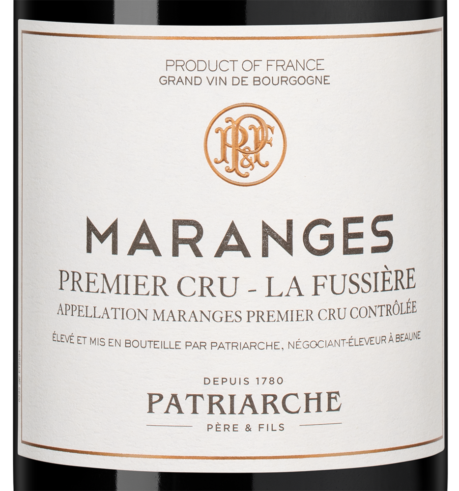 Вино Maranges Premier Cru La Fussiere, Patriarche, 2020, (152929), Франция, Бургундия, красное, сухое, 0.75 л, Маранж Премье Крю Ля Фусьер, цена 8990 рублей