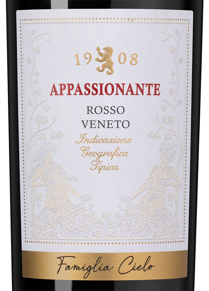 Вино Appassionante Rosso, Cielo, 2022, (158228), Италия, Венето, красное, полусухое, 0.75 л, Апасионанте Россо, цена 2190 рублей