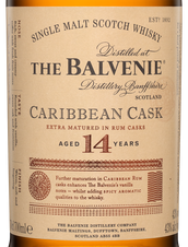 Виски Balvenie Caribbean Cask 14YO Malt Scotch Whisky  в подарочной упаковке, (90436), gift box в подарочной упаковке,  14 лет, Шотландия, 0.7 л, Балвэни Каррибиен Каск 14 лет цена 18890 рублей