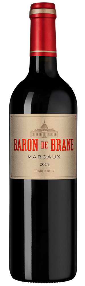 Вино Baron de Brane, Chateau Brane-Cantenac, 2019, (154777), Франция, Бордо, красное, сухое, 0.75 л, Барон де Бран, цена 9990 рублей