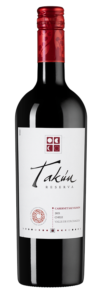 Вино Takun Cabernet Sauvignon Reserva, Caliterra, 2021, (138457), Чили, Центральная Долина, красное, сухое, 0.75 л, Такун Каберне Совиньон Ресерва, цена 1740 рублей