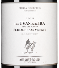 Вино Las Uvas de la Ira, (125020), красное сухое, 2018 г., 0.75 л, Лас Увас де ла Ира цена 6990 рублей