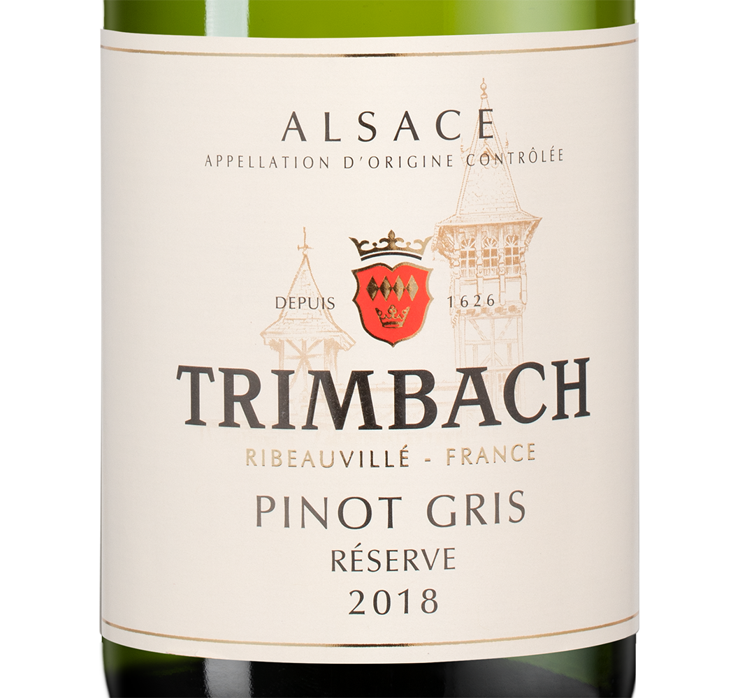 Вино Pinot Gris Reserve, Trimbach, 2018, (143933), Франция, Эльзас, белое, полусухое, 0.75 л, Пино Гри Резерв, цена 7490 рублей