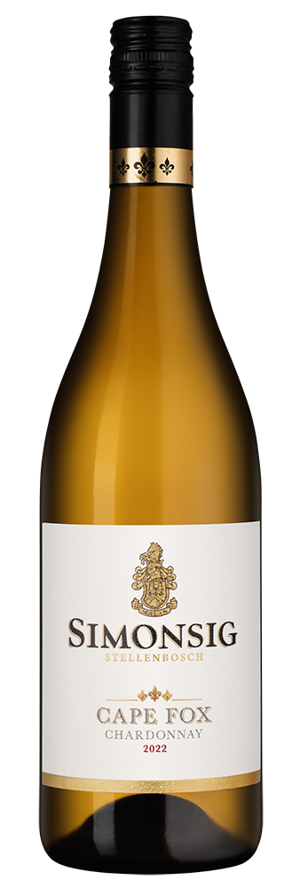 Вино Chardonnay Cape Fox, Simonsig, 2022, (159450), Южная Африка, Стелленбош, белое, сухое, 0.75 л, Шардоне Кейп Фокс, цена 1990 рублей