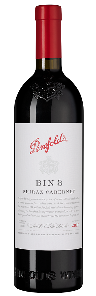Вино Penfolds Bin 8 Cabernet Shiraz, 2019, (149429), Австралия, Южная Австралия, красное, сухое, 0.75 л, Пенфолдс Бин 8 Каберне Шираз, цена 8490 рублей