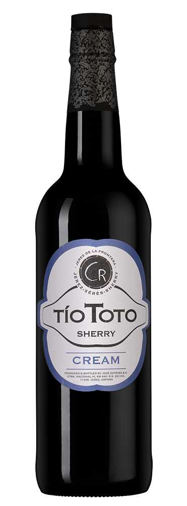 Херес Tio Toto Cream, Jose Estevez, (139739), Испания, Андалусия, 0.75 л, Тио Тото Крим, цена 2990 рублей