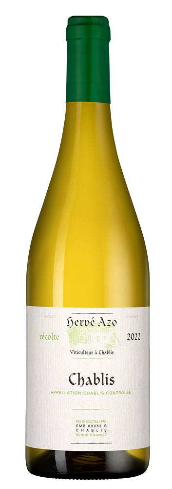 Вино Chablis, Domaine Herve Azo, 2022, (142241), Франция, Бургундия, белое, сухое, 0.75 л, Шабли, цена 6490 рублей