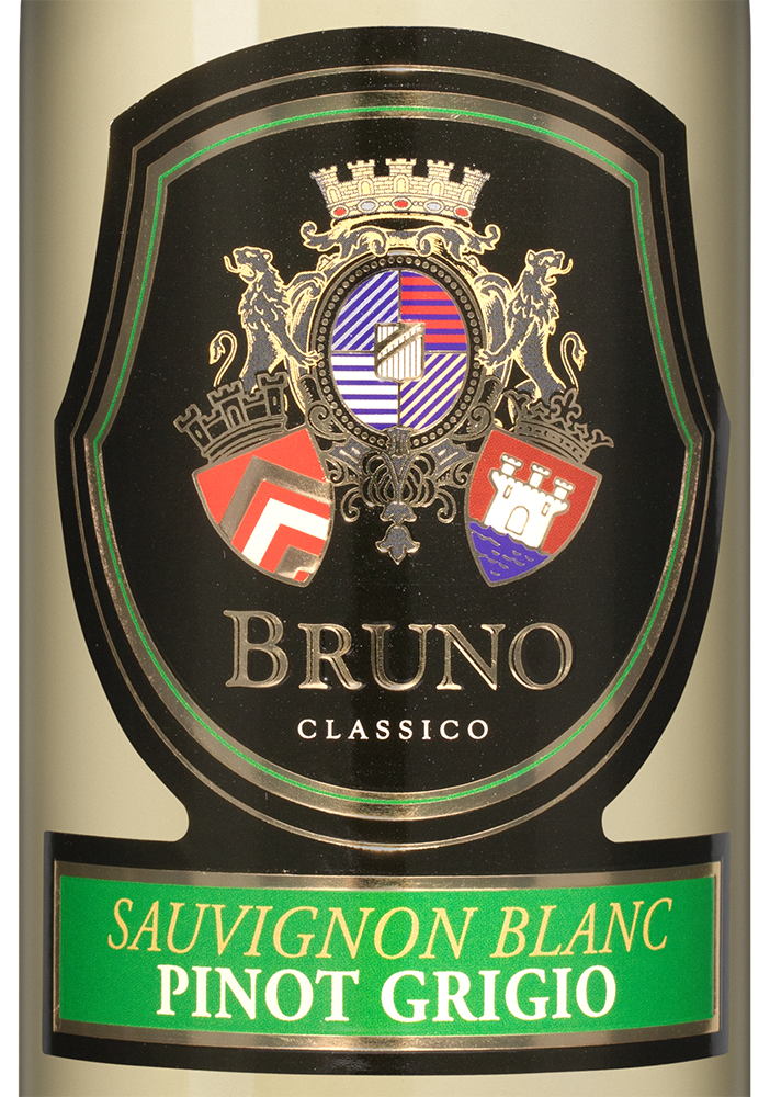 Вино Bruno Sauvignon Blanc - Pinot Grigio, Bostavan, 2023, (150254), Республика Молдова, Valul lui Traian, белое, сухое, 0.75 л, Бруно Совиньон Блан / Пино Гриджио, цена 990 рублей