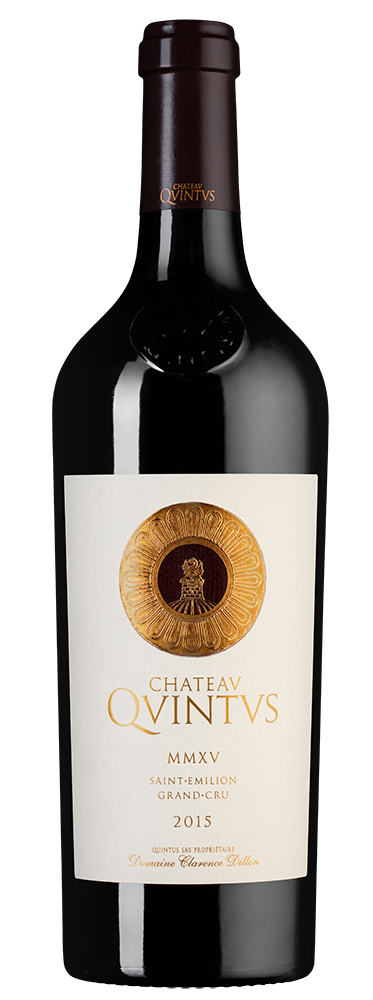 Вино Chateau Quintus (Saint-Emilion Grand Cru), 2015, (137375), Франция, Бордо, красное, сухое, 0.75 л, Шато Кинтюс, цена 46490 рублей