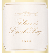 Вино Blanc de Lynch-Bages, (149770), белое сухое, 2018, 0.75 л, Блан де Линч-Баж цена 15990 рублей