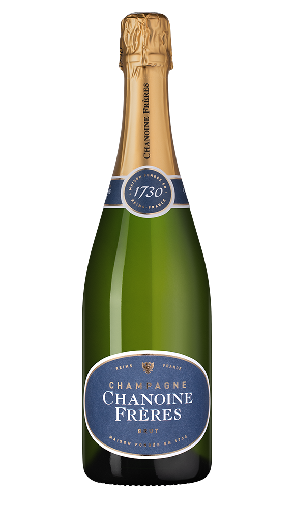 Шампанское Brut в подарочной упаковке, Chanoine Freres, (153818), Франция, Шампань, белое, брют, 0.75 л, Брют, цена 9990 рублей
