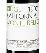 Вино Monte Bello, (88350), красное сухое, 1997 г., 0.75 л, Монте Белло цена 94990 рублей