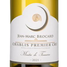 Вино Chablis Premier Cru Montee de Tonnerre, (143199), белое сухое, 2021 г., 0.75 л, Шабли Премье Крю Монте де Тоннер цена 11490 рублей