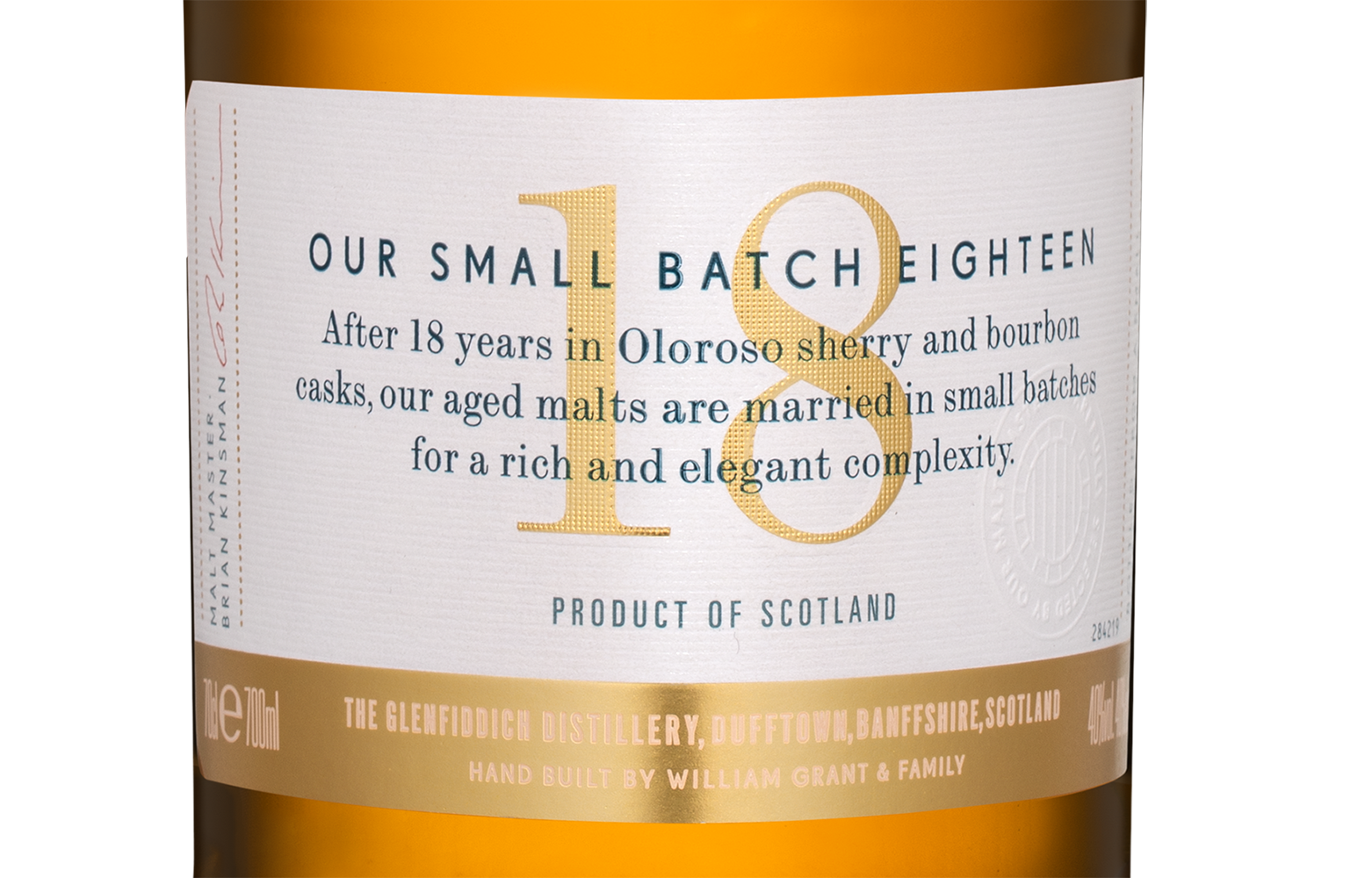 Виски Glenfiddich 18 Years Old в подарочной упаковке, (150019), Шотландия, Хайленд, 0.7 л, Гленфиддик 18 лет, цена 14990 рублей