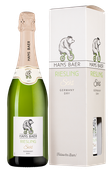 Игристое белое сухое вино Hans Baer Riesling Sekt в подарочной упаковке