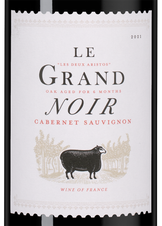 Вино Le Grand Noir Cabernet Sauvignon, (146667), красное полусухое, 2021 г., 0.375 л, Ле Гран Нуар Каберне Совиньон цена 990 рублей