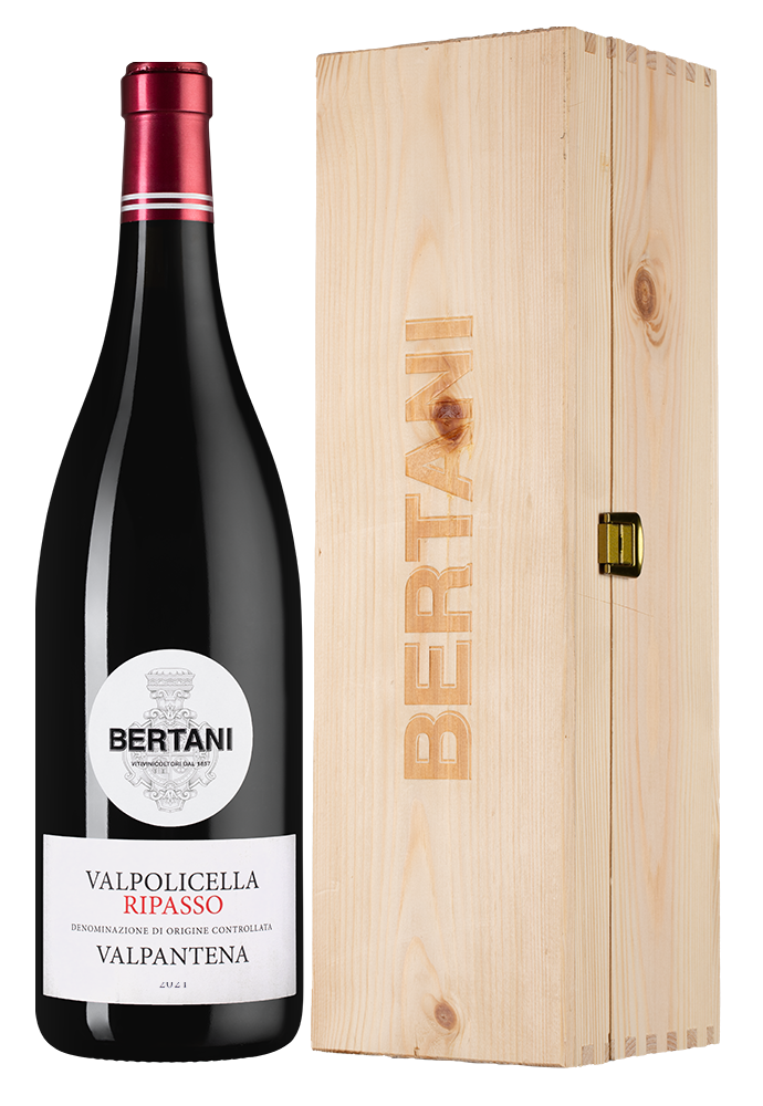 Вино Valpolicella Ripasso Valpantena в подарочной упаковке, Bertani, 2021, 1.5л, (152603), Италия, Венето, красное, полусухое, 1.5 л, Вальполичелла Рипассо Вальпантена, цена 12990 рублей