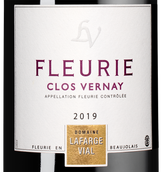 Вино с малиновым вкусом Beaujolais Fleurie Clos Vernay