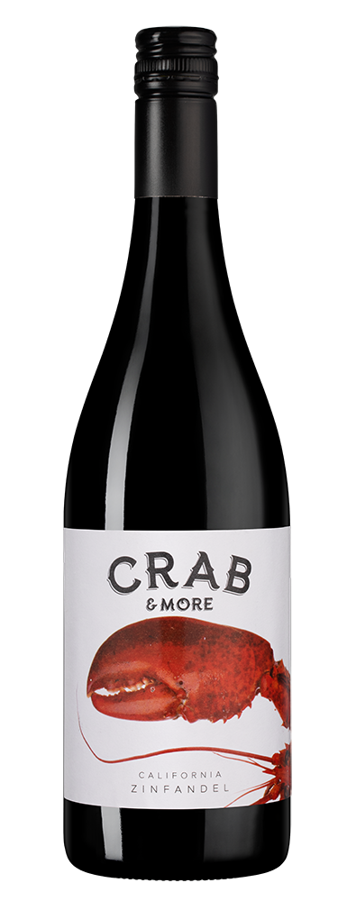 Вино Crab & More Zinfandel, Bronco Wine Company, (141328), Соединенные Штаты Америки, Калифорния, красное, полусухое, 0.75 л, Краб энд Мо Зинфандель, цена 1990 рублей